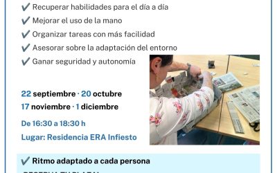 ASICAS inicia en Infiesto su primer taller grupal de Terapia Ocupacional tras un ictus
